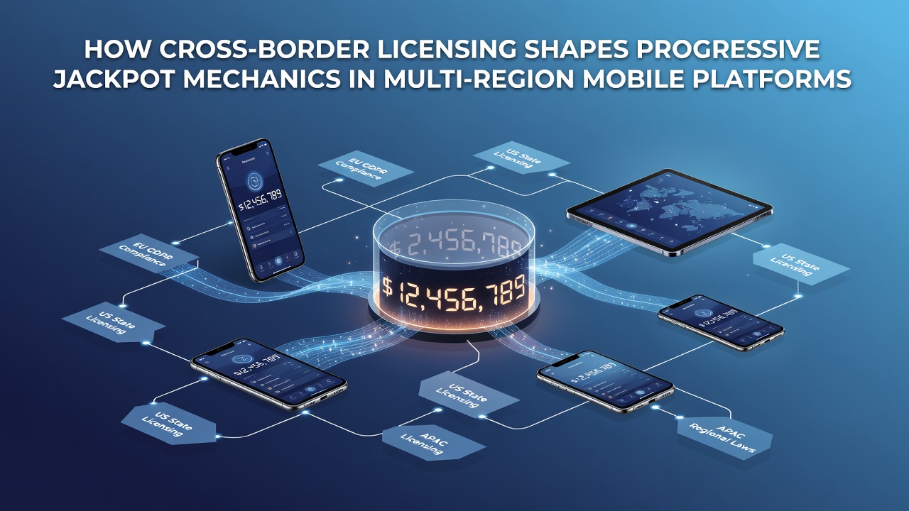 Illustration grenzüberschreitender Lizenzierung und progressiver Jackpots in mobilen Casinos