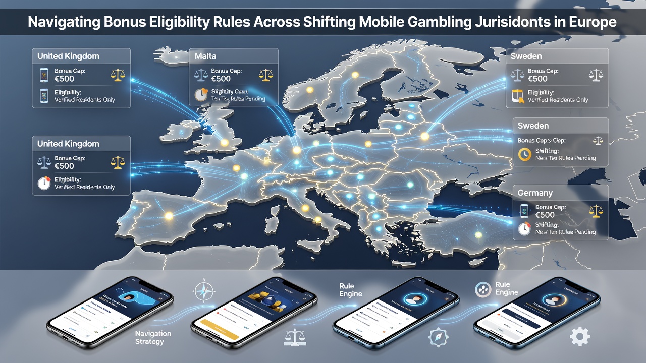 Darstellung von Bonusregeln und Jurisdiktionsprüfungen in mobilen Apps